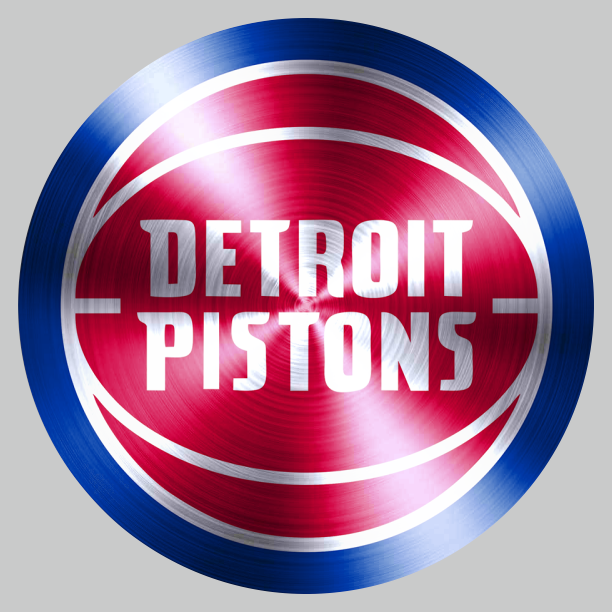 Detroit Pistons Stainless steel logo vinyl decal